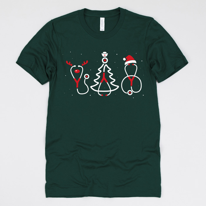 Christmas Nurse T-Shirts – Festive Holiday Tees for Nurses, Medical Staff, and Holiday Gifts