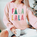  Cozy Soft Bella Canvas Fleece Fa La La La Sweaters