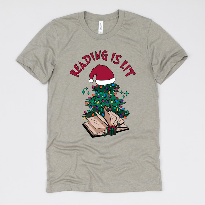 Cozy Christmas Reading T-Shirts - Festive Holiday Book Lover Tees for Teachers, Librarians, Bookworms, and Cozy Gift Ideas