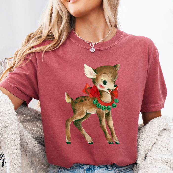 Vintage Christmas T-Shirts – Retro Holiday Tees with Santa, Snowman, Reindeer, and Festive Nostalgia
