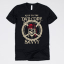 Medium (UNISEX) Savvy Dad Code: Black Fandom Dad Gift Graphic Tees – Funny Parody and Pop Culture Shirts for Dads