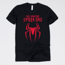 Medium (UNISEX) Spider-Dad: Black Fandom Dad Gift Graphic Tees – Funny Parody and Pop Culture Shirts for Dads