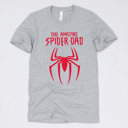Medium (UNISEX) Spider-Dad: Athletic Grey Fandom Dad Gift Graphic Tees – Funny Parody and Pop Culture Shirts for Dads