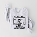  Funny Halloween Teacher Sweater – Spooky Skeleton and Ghost Design, Teacher Costume Top for Classroom, Pumpkin Patch, and Fall Parties