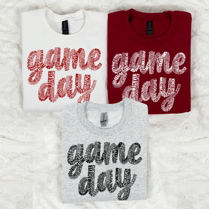 Cozy Game Day Football Sweatshirt – for Fans, Sports Moms, Tailgates, Football Season Gift Idea