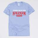 Medium (UNISEX) Strange Dad: Heather Blue Fandom Dad Gift Graphic Tees – Funny Parody and Pop Culture Tees for Dads