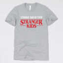 Medium (UNISEX) Strange Dad: Athletic Grey Fandom Dad Gift Graphic Tees – Funny Parody and Pop Culture Tees for Dads