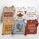  Cozy Bella Canvas Thanksgiving Sweatshirts - Happy Turkey Day Pullovers, Thankful and Blessed Holiday Season, Festive Gift Ideas
