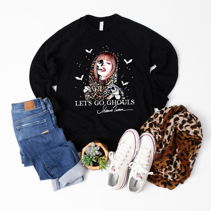 Bella Canvas Shania Twain Let’s Go Ghouls Sweater – Trendy Halloween Pullover, Perfect Pumpkin Patch, Popular Mom & Teacher Top, Fun Gift Idea