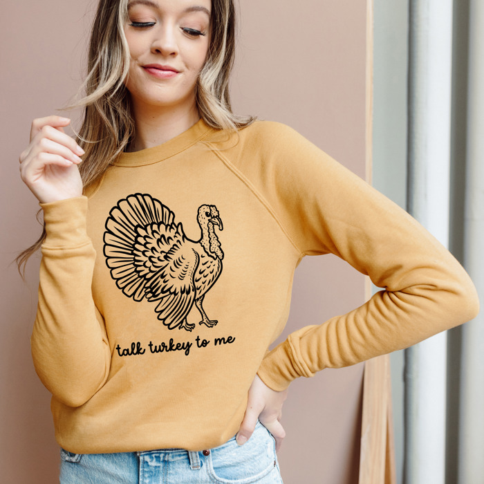 Cozy Bella Canvas Thanksgiving Sweatshirts - Happy Turkey Day Pullovers, Thankful and Blessed Holiday Season, Festive Gift Ideas