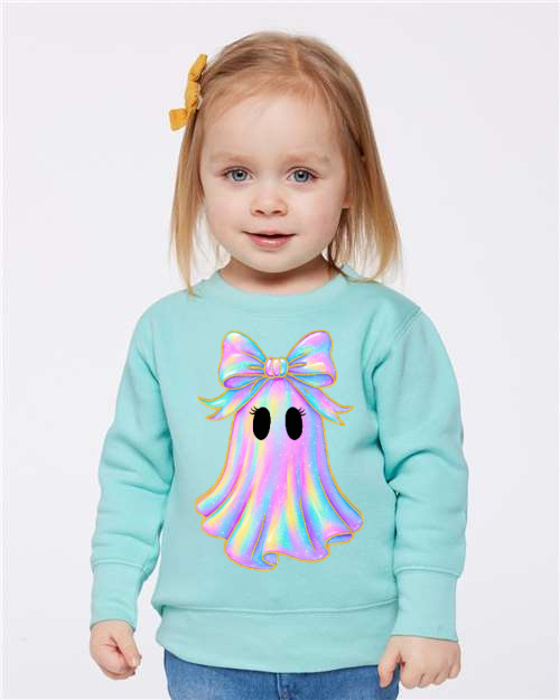 Iridescent Ghost Sweatshirt Halloween| 2T-10