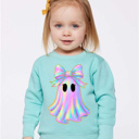  Iridescent Ghost Sweatshirt Halloween| 2T-10
