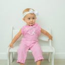  Gingham Ruffled Longall Personalized | 8 Colors