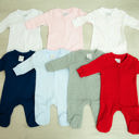  Embroidered Baby and Toddler Footies Personalized | 6 Colors