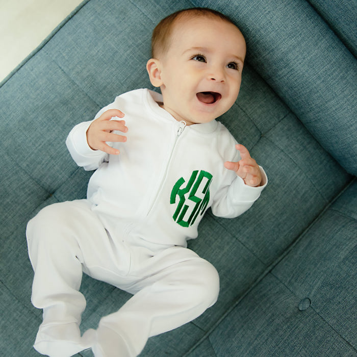 Embroidered Baby and Toddler Footies Personalized | 6 Colors