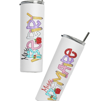 Teacher Skinny Tumbler Custom