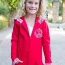  Gingham Trimmed Ruffle Jacket Monogramed | 8 Colors