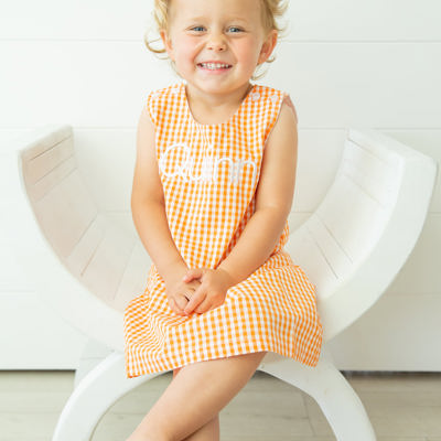 Gingham Jumper Monogrammed | 8 Colors
