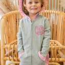 Gingham Trimmed Ruffle Jacket Monogramed | 8 Colors