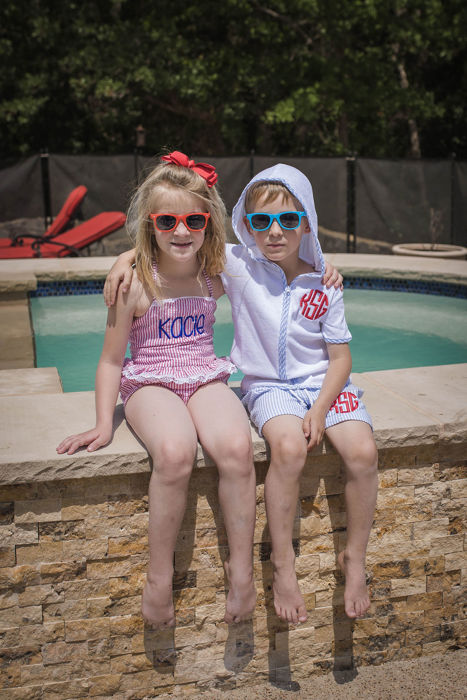 Kids Swim Cover Up Monogrammed Personalized | Sizes 12M-8Y