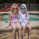 Kids Swim Cover Up Monogrammed Personalized | Sizes 12M-8Y