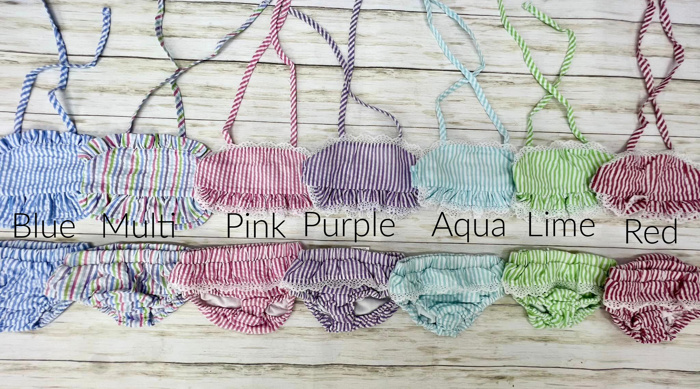 Monogrammed Seersucker Swim | Sizes 12M-10Y
