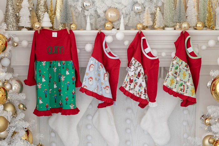 Holiday Dress Baby Personalized | 4 Patterns