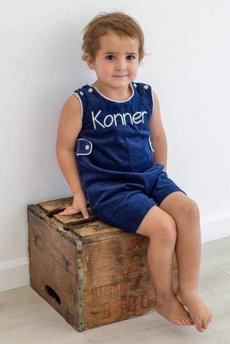 Boys Corduroy JonJon Holiday Wear Personalized Embroidery | 3 Colors
