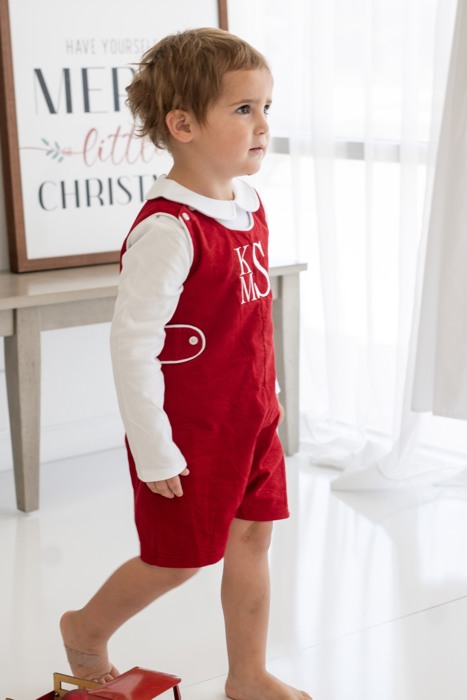 Boys Corduroy JonJon Holiday Wear Personalized Embroidery | 3 Colors