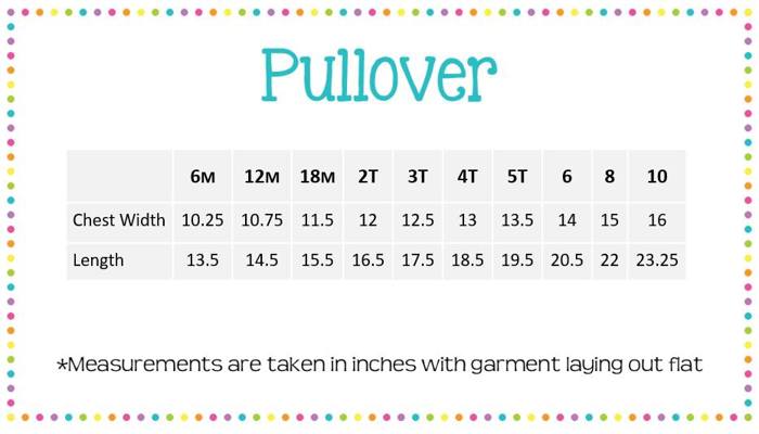 Gingham Trimmed Pullover Monogrammed | 8 Colors
