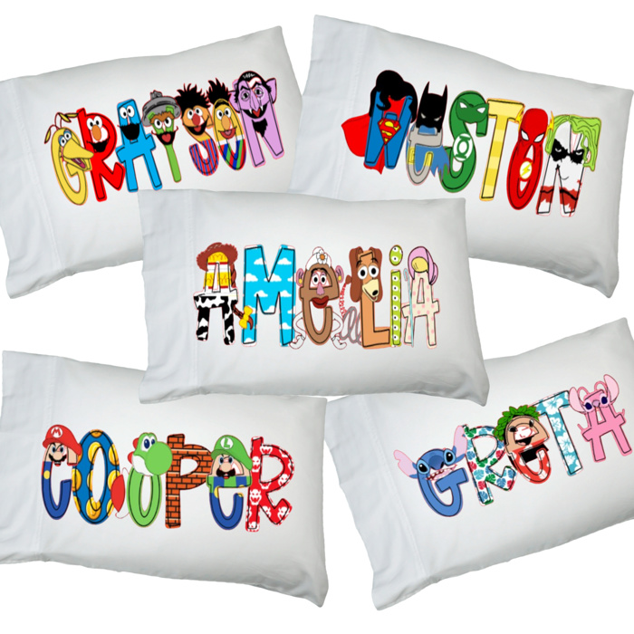Personalized Vacation Character Pillowcase | 27 Characters