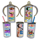  Personalized Vacation Character Sippy Cup | 2 Lids | 27 Characters