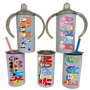  Personalized Vacation Character Sippy Cup | 2 Lids | 27 Characters