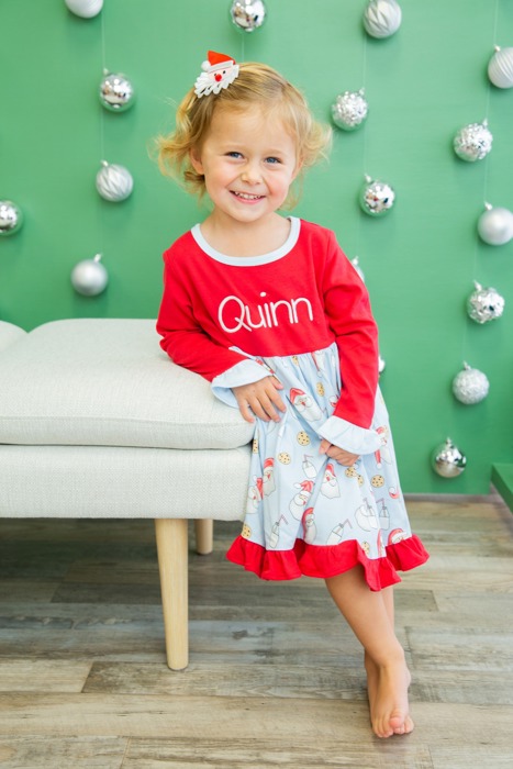 Holiday Dress Baby Personalized | 4 Patterns