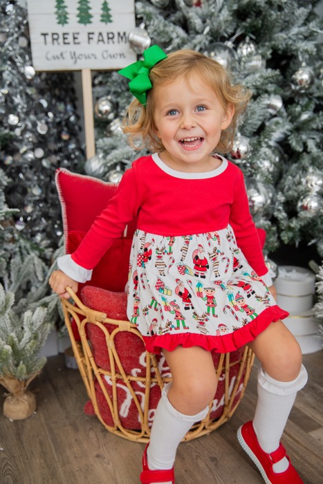 Holiday Dress Baby Personalized | 4 Patterns