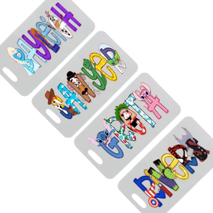 Personalized Vacation Character Bag Tag | 27 Characters