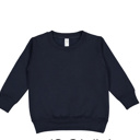 6 Navy Split Bow Gingham Applique Sweatshirt Kids | 6 Color Options