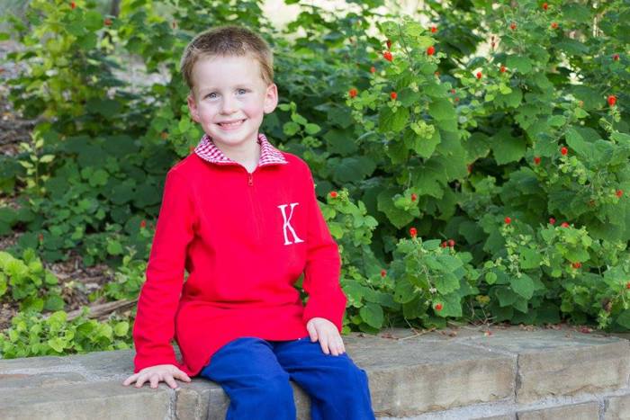 Gingham Trimmed Pullover Monogrammed | 8 Colors