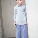  Gingham Trimmed Pullover Monogrammed | 8 Colors