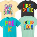  Back to School Grade Tee | 5 Designs