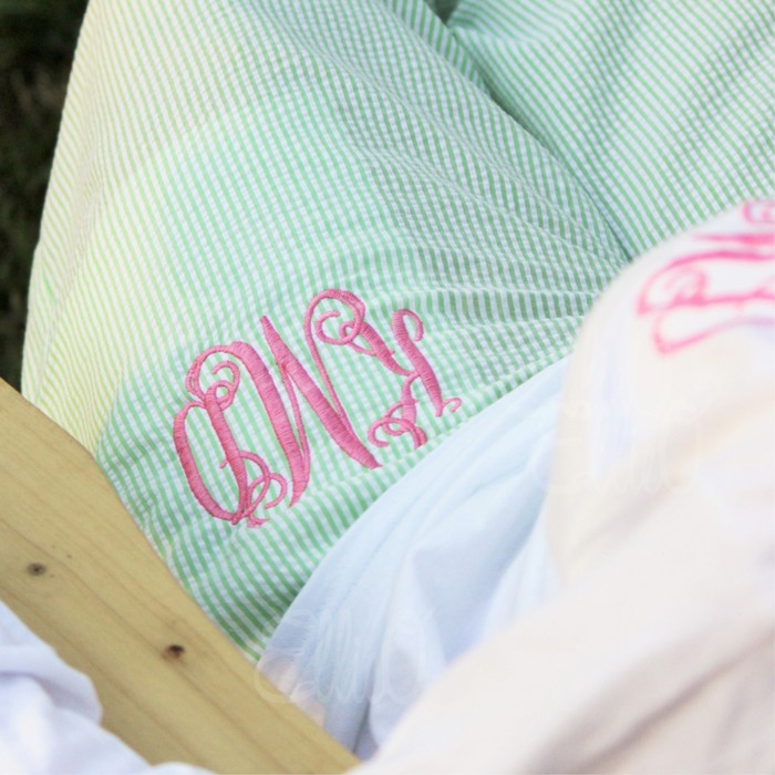 Seersucker Lounge pants Monogrammed | 4 Colors| Sizes AS-A2XL