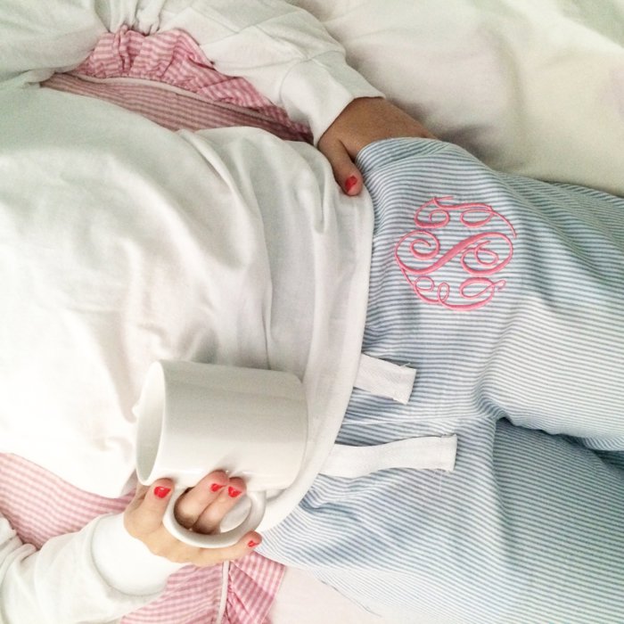 Seersucker Lounge pants Monogrammed | 4 Colors| Sizes AS-A2XL
