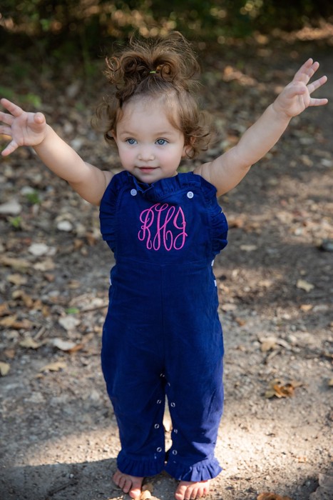 Corduroy Ruffled Longall Personalized | 6 Colors