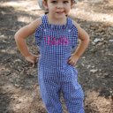  Gingham Ruffled Longall Personalized | 8 Colors