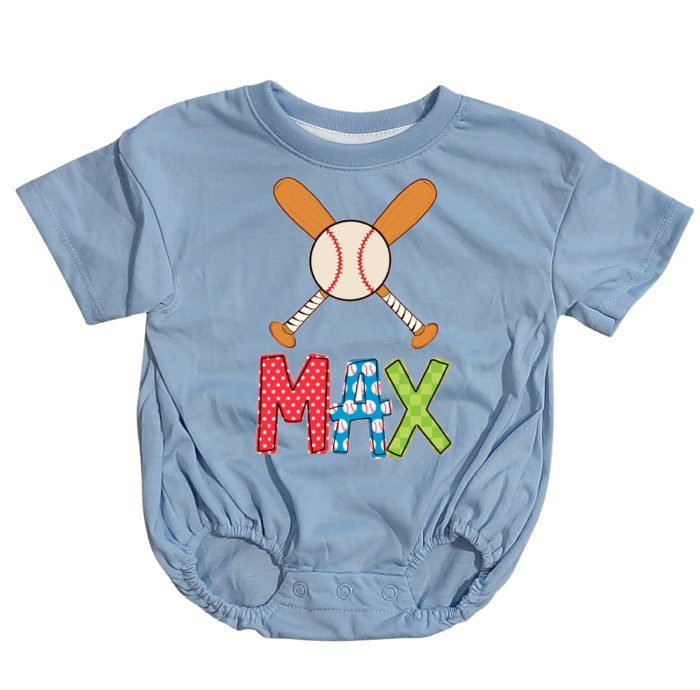 Baseball Name Team Spirit Bubble Personalized