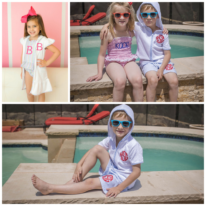 Kids Swim Cover Up Monogrammed Personalized | Sizes 12M-8Y