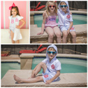  Kids Swim Cover Up Monogrammed Personalized | Sizes 12M-8Y