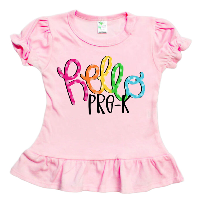 HELLO Grade Tee Back to School