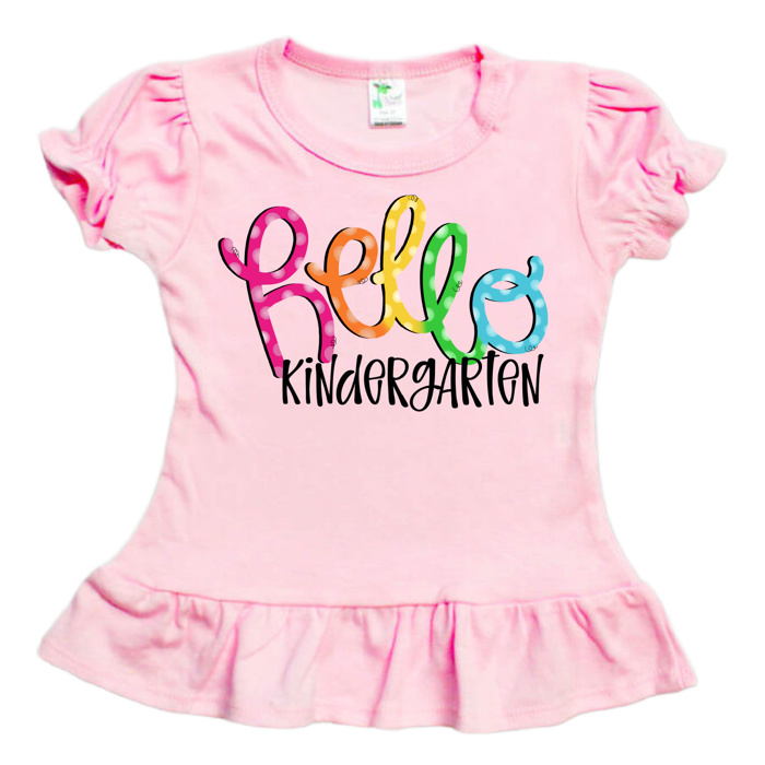 HELLO Grade Tee Back to School