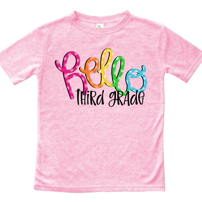 HELLO Grade Tee Back to School